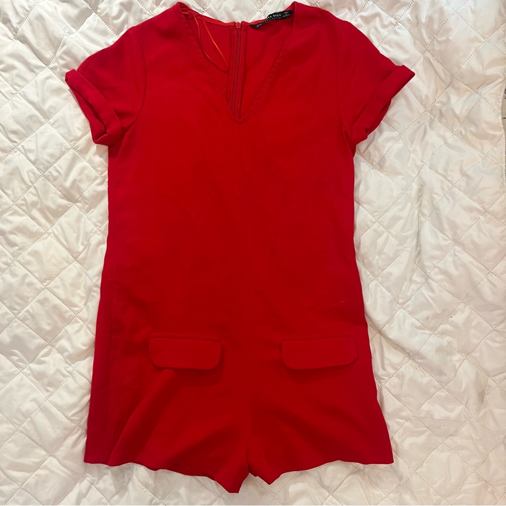 COPY - Zara Romper. Size S. Color Red.